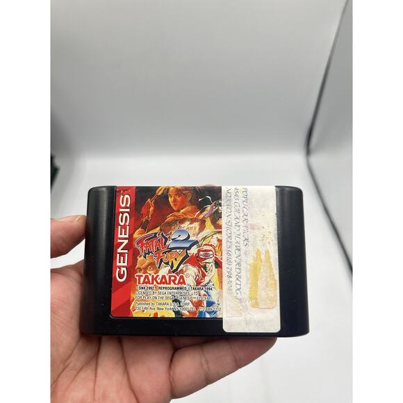 Fatal Fury 2 (Sega Genesis, 1994) With Box Tab - Authentic - Tested - Works! - Picture 9 of 9